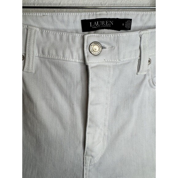 Lauren Ralph Lauren Women’s White Skinny Jeans Pants Stretch Denim Casual Size 8 - Picture 3 of 11